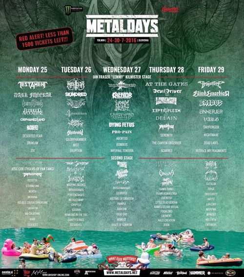 MetalDays 2016 Stage Overview