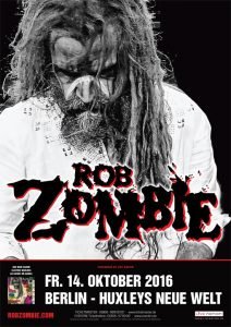 Rob Zombie Tourposter 2016
