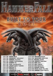 Hammerfall Tourplakat 2017