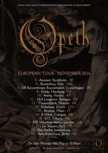 Opeth Tour 2016
