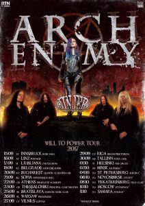 Arch Enemy Will To Power Tourposter