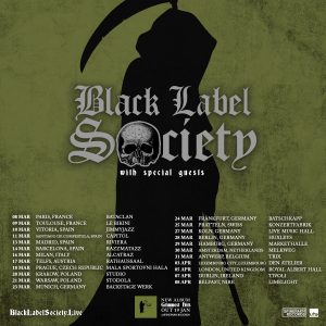 Black Label Society Tourposter 2018