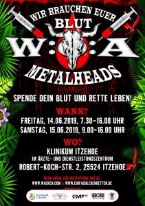Bluspendeaktion Wacken Open Air Flyer