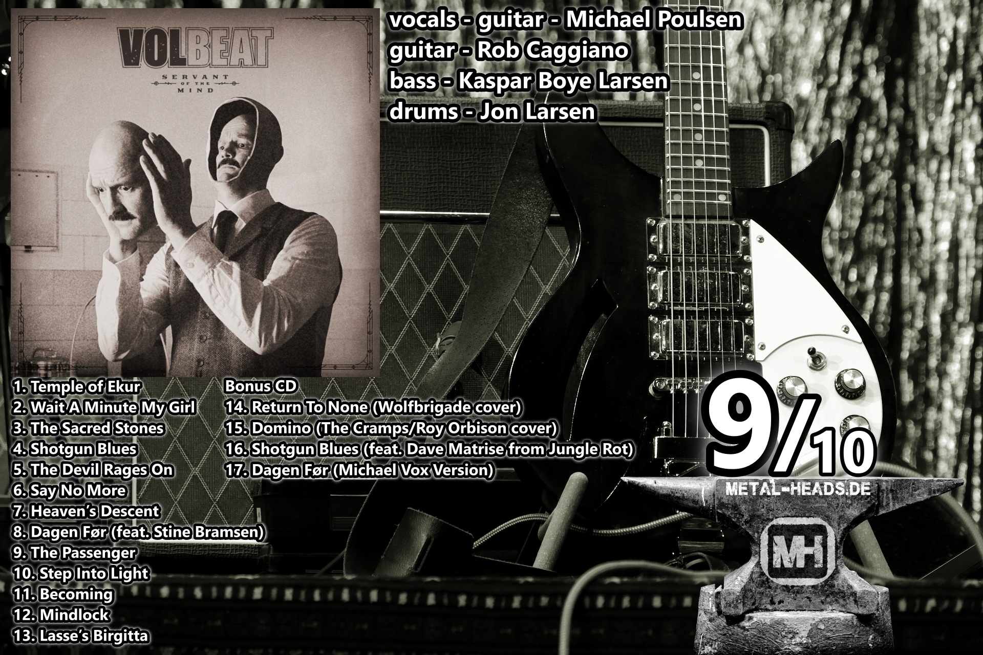 Volbeat God Of Angels Trust T-Shirt Schwarz - Offizielles Band Merch