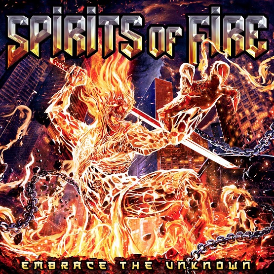 SPIRITS OF FIRE - Albumcover Embrace the unknown