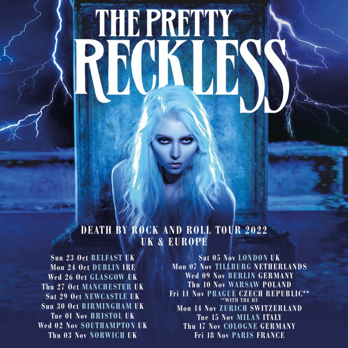 The Pretty Reckless Tourposter 2022