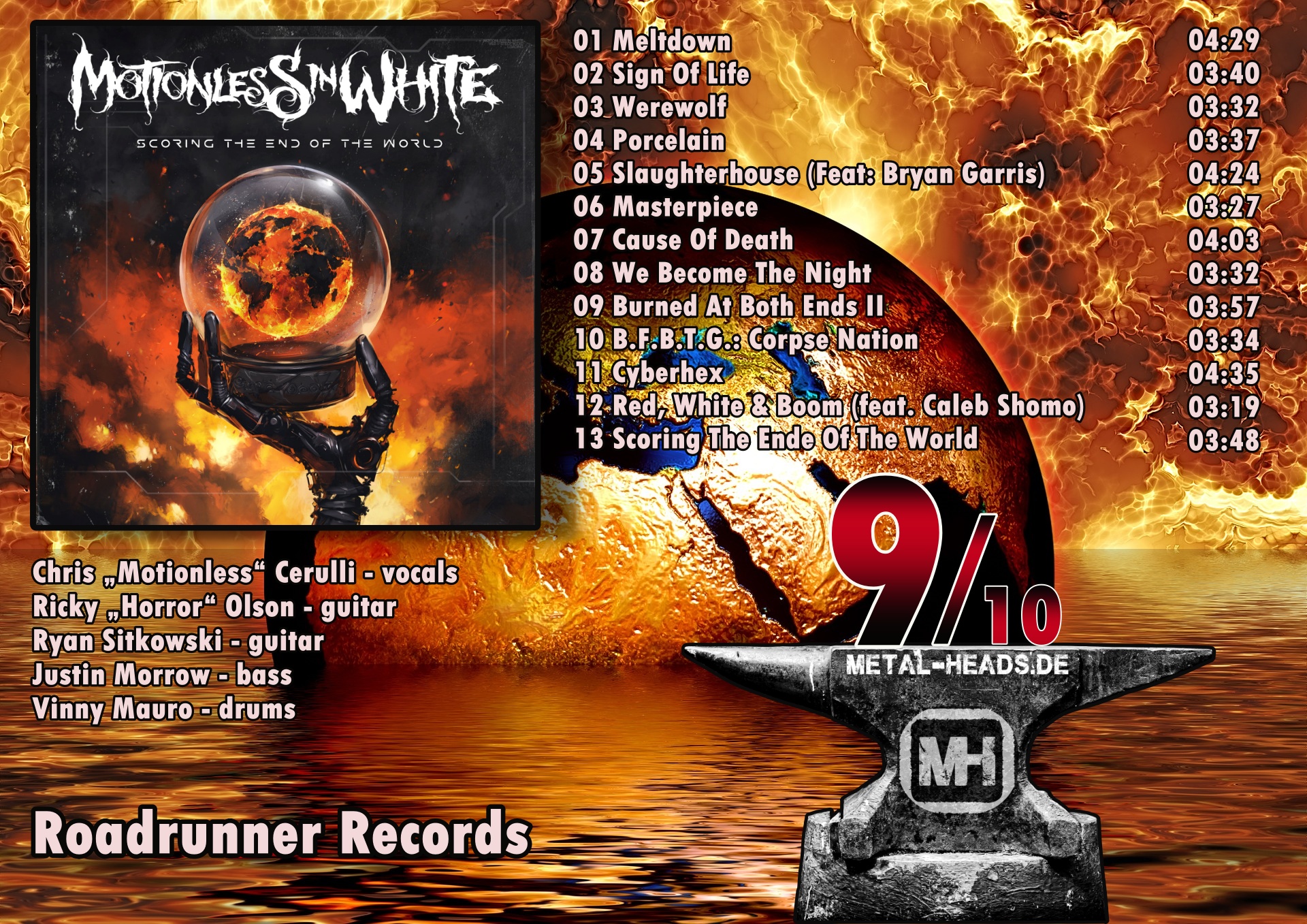 MOTIONLESS IN WHITE „Scoring The End Of The World“ metalheads.de
