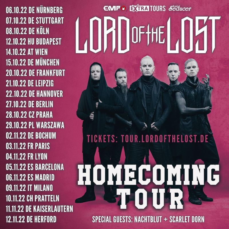 Lord Of The Lost Homecoming Tour 2022
