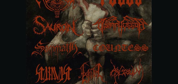 Festivalplakat mit allen Bandnamen