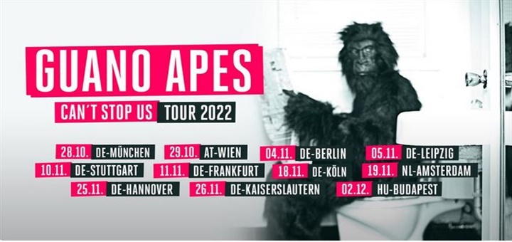 guano apes can't stop us tour 2022