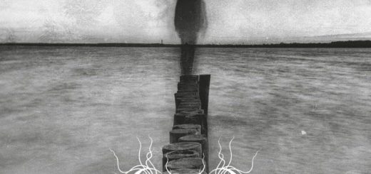 Das Cover zeigt eine unscharf gestellte Person am Ende von hölzernen Wellenbrechern. Das Bild ist schwqarz-weiß und insgesamt sehr dunkel gehalten.