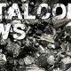 Schriftzug "Metalcore News" über Metall