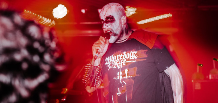 Nagev live - Gesang mit Corpse-Painting