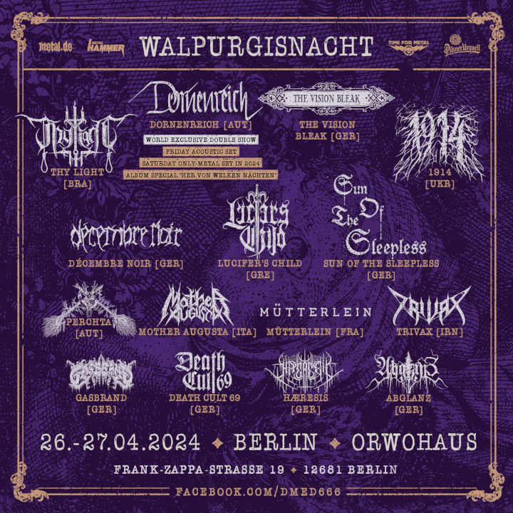 Banner zum Walpurgisnacht Festival Berlin 2024