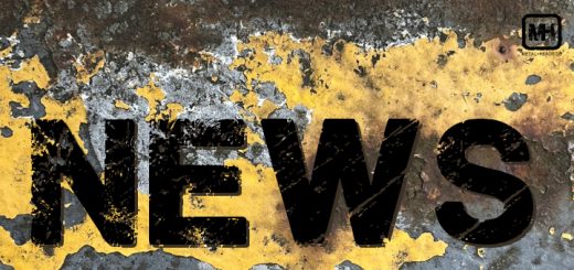 Text "News" vor einer rostigen Metallplatte