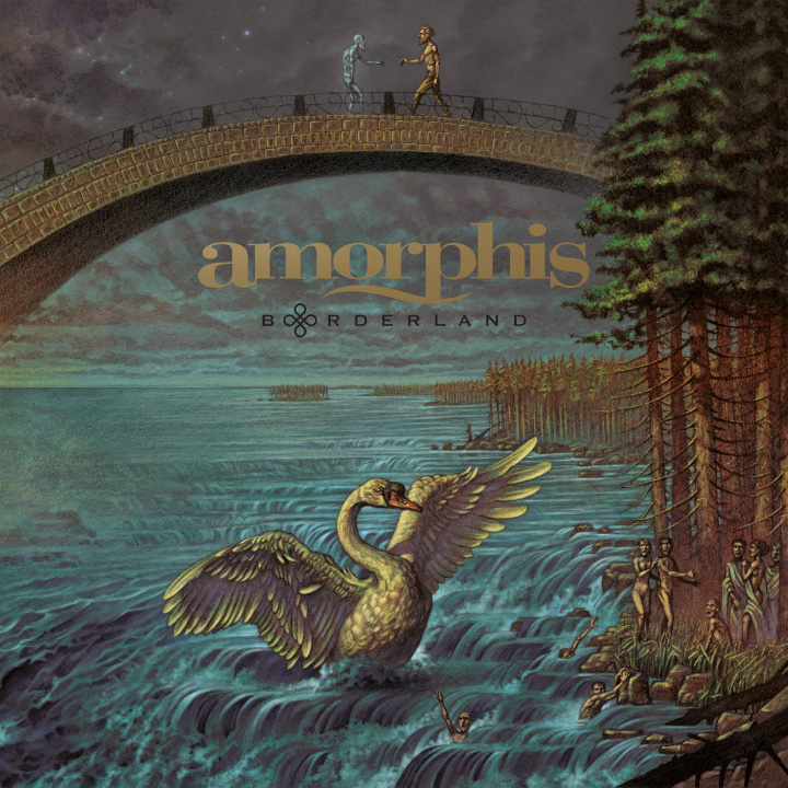 Das Albumcover ist eine Zeichnung von einem riesigen Schwan an einem bewaldeten Ufer. Menschen stehen verängstigt am Ufer, einige scheinen zu ertrinken. Im Bildoberen eine steinerne Brücke auf der sich zwei Figuren begegnen, eine scheint als lebend, eine als tot dargestellt zu sein.