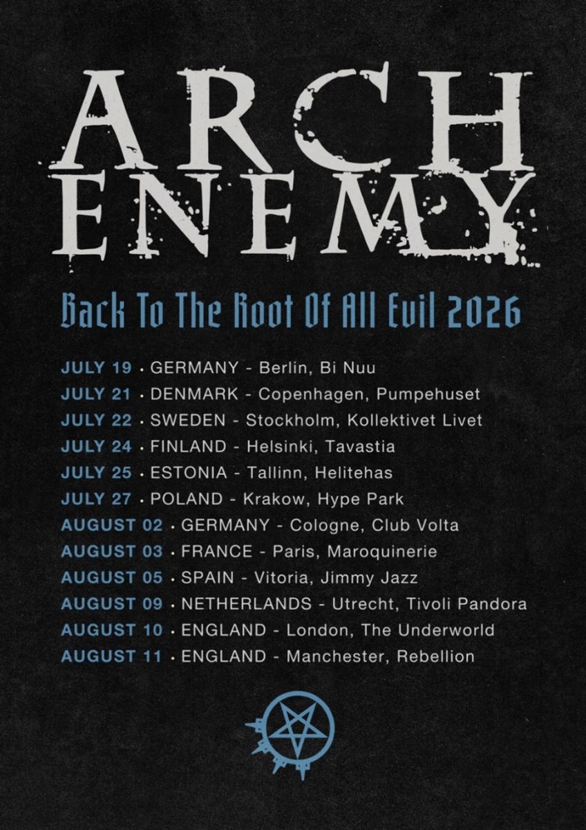 Arch Enemy Tourposter 2026